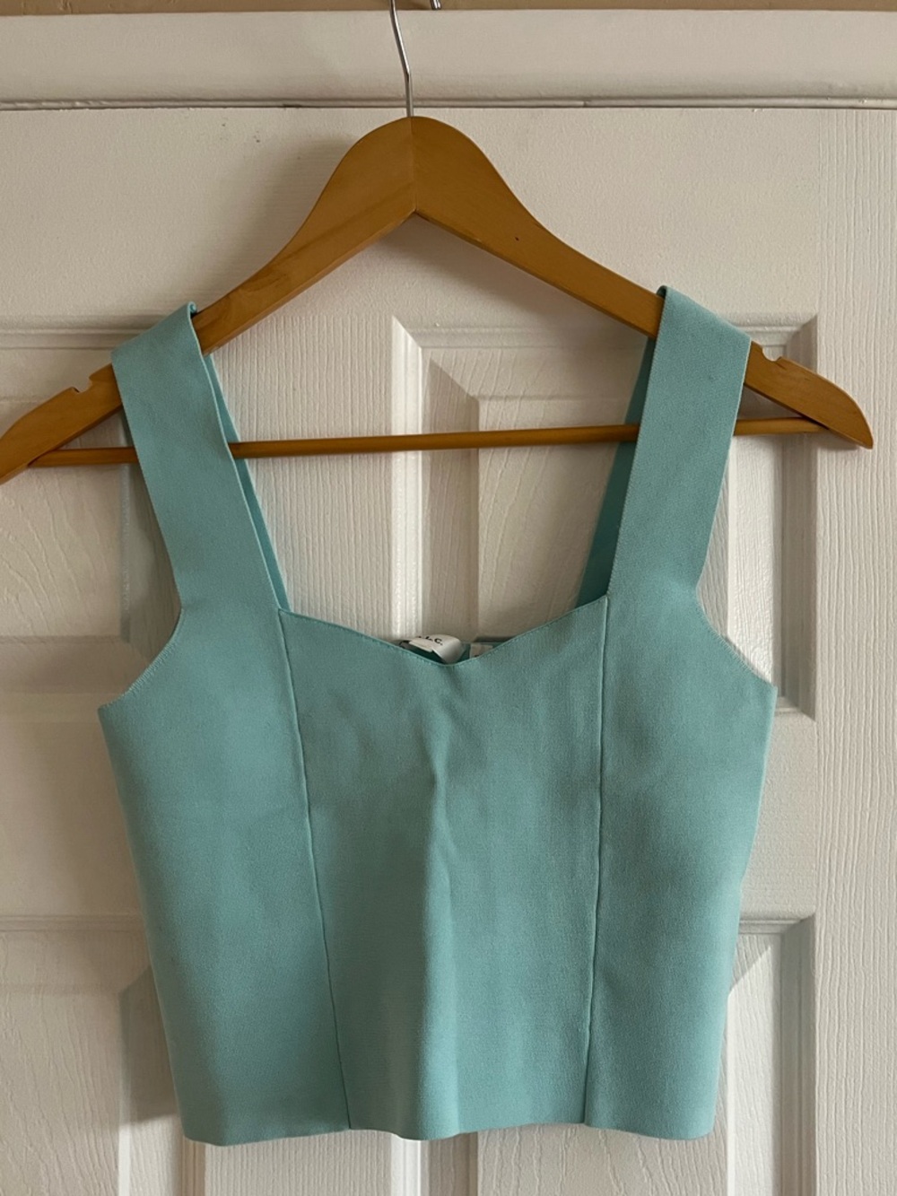 ALC aqua blue cropped top bralette M
